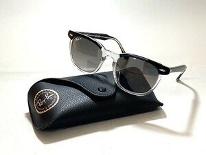 中古 Ray-Ban レイバン サングラス HAWKEYE ホークアイ RB2298F 1294/M3 カラーレンズ クリアフレーム アイウェア