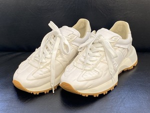 中古 Maison Margiela メゾンマルジェラ ランナーエボリューション ローカットスニーカー #41/約26.0cm ホワイト 靴 シューズ メンズ