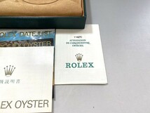 1円～ 中古 ROLEX ロレックス 腕時計用 専用ケース 空箱 純正ボックス BOX 68.00.06 114270保証書付 グリーン 緑 付属品 メンズ_画像2