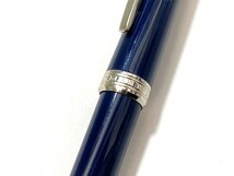 中古 MONTBLANC モンブラン PIX ツイスト式 ボールペン ブルー シルバー金具 筆記具 雑貨 コレクター_画像4