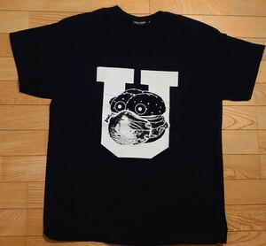 UNDERCOVER ハンバーガー マスク Tシャツ STAY HOME Ｌ 黒 アンダーカバー
