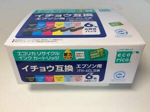 ■即決■新品■ecorica(エコリカ)■ECI-EITH-6P■エプソン用 ITH-6CL(イチョウ)互換 6色パック■