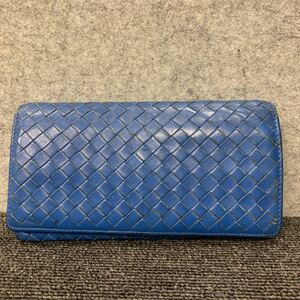 ◯【売り切り】BOTTEGA VENETA ボッテガ ヴェネタ長財布（ブルー）B04891510C