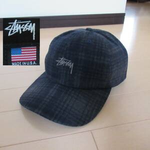 * быстрое решение включая доставку *USA производства STUSSY CAP колпак шляпа Old old oldstussy Stussy Tracker колпак 6 panel проверка шерсть 