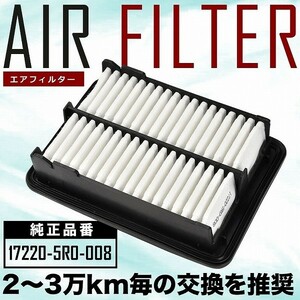 RU1/RU2/RU3/RU4 ヴェゼル エアフィルター エアクリーナー H25.12-R3.4 ハイブリッド含む ターボ車除く AIRF29