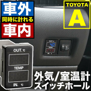 品番U09 車内 車外計測 温度計キット スイッチホール トヨタA