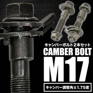 キャンバーボルト 17mm 2本セット キャンバー調整 ±1.75度 M17 ZVW30/50/51/55 プリウス 210系カローラ