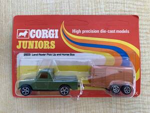 Corgi juniors 2503 Land Rover Pick Up and Horse Box ジャンク扱い