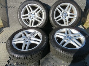 希少冬用!!ユーロフォルシュ シルバー 超バリ溝 continental 245/50R18 メルセデス ベンツ Sクラス W222 A217 C217 カブリオレ クーペ 等に