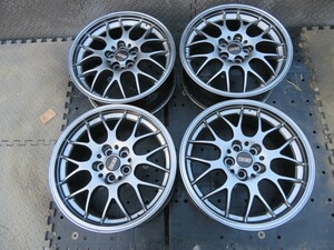 希少必見!!鍛造 BBS RG-R RG714 DBK 17×7.5J +48 4本SET!!86プリウスWISHレクサスCTカローラツーリングレガシィインプレッサBRZエクシーガ