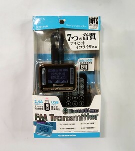 [ unopened ] Tama electron industry microSD USB memory correspondence FM transmitter black TKTB15ASK(Bluetooth 3.5mm stereo Mini plug charge )