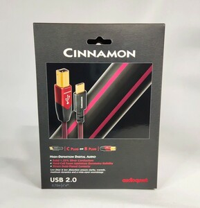 AudioQuest オーディオクエスト CINNAMON USB Type C - USB B ケーブル 0.75m シナモン USB2/CIN/0.75M/CB