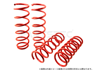 デリカ：D5 LDA-CV1W 20～25ｍｍ リフトアップキット コイルスプリング 1台分 レッド 赤 日本製 ワンサス /142-22*