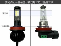 SAI LED フォグ H8/H11/H16 バルブ 2個 2色切替 白/黄色 40W級 5200lm デュアルカラー /134-53 A-1_画像5