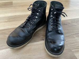 中古★レッドウィング 8165 REDWING US9D 27ｃｍ 黒 ブーツ　編み上げ