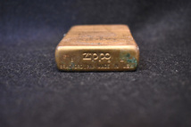 ZIPPO/ジッポー/オイルライター/SOLID BRASS/ソリッドブラス/火花確認済/本体/ゴールド/UNV2831_画像5