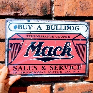 Mack TRACKS レトロ ブリキ看板 ビンテージ