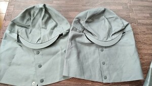 作業帽 [つばあり] 2枚セット　防護帽 溶接帽 メンズ 吸汗性 作業着 作業服　綿100％グレー