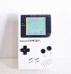 ☆美品・動作確認済みGB 初代 ゲームボーイ ブロス 本体 DMG-01 ホワイト 白 GAMEBOY Nintendo