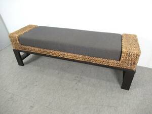 kwaieto Hour z Tokyo furniture water hyacinth bench W1400 Asian taste burr manner 