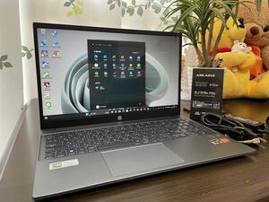 (ほぼ新品)Ryzen 7 5825U HP Pavilion 15 EGメモリ16GB/新品NVMeSSD512GB/Bluetooth/Wifi/Webカメラ/Office/15.6型FHDタッチパネル(保証)