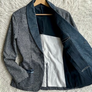 極美品！W-D MAN【大人の色気】BARNEYS NEWYORK バーニーズニューヨーク別注 テーラードジャケット 48 名Lサイズ相当 総柄 ラペル切り替え