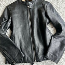 【極上のラムレザー】極美品！ wjk ダブルジェイケイ シングルライダース ジャケット 羊革 ブラック 黒 メンズ シープスキン Mサイズ相当 1_画像4