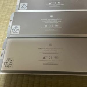 中古ジャンクApple純正バッテリー 3個セットA1185MacBook