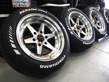 要オーバーフェンダー 深リム ファブレス FABULOUS BARONE XR-6 17inch 6H139.7 8.5J+19 ヨコハマ パラダ 215/60R17 ハイエース_画像1