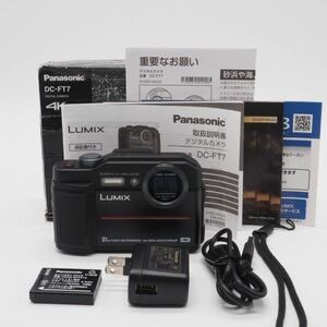 ■良品■ PANASONIC パナソニック コンパクトデジタルカメラ ルミックス FT7 ブラック DC-FT7-K 元箱・説明書付き