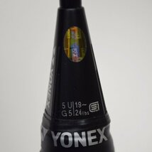 良品 YONEX VOLTRIC i-FORCE バドミントンラケット 全長約67.5cm グリップサイズ5 高弾性カーボン 収納袋付属 ヨネックス ボルトリック_画像5