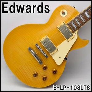 ESP Edwards エレキギター E-LP-108LTS Limitedモデル 全長約103cm 弦高6弦約3.5mm 1弦約1.5mm フレット数22 エドワーズ