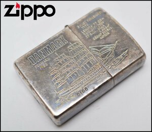 ZIPPO デンマーク 1933 船 オイルライター 1997年製 G XIII シルバー 火花のみ確認済 シリアル入り ジッポ DANMARK U.S.A.製