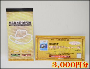 送料税込 イエローハット 株主優待券 3,000円分 300円×10枚 2024年12月31日迄 油膜取りウォッシャー液引換券付 Yellow Hat