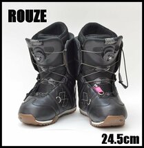 スノーブーツ ROUZE AFFECT BOA サイズ24.5cm ブラック アウトソール約27cm スノーボード_画像1