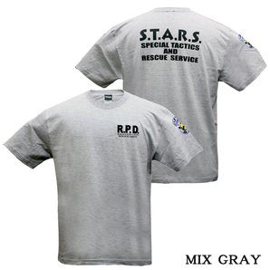 Lサイズ 杢グレイ バイオハザード オフィシャル S.T.A.R.S. スターズTシャツ アンブレラ Umbrella biohazard Resident Evil 生化危机の画像4