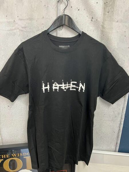 HAVEN 黒 Tシャツ 半袖 文字 ロゴ 古着 レア ヴィンテージ バックロゴ