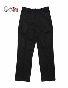 buddix Logo Chino Pants Maroon　チノパン　ブラック　スラックス　黒　ロゴ