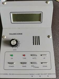 TELEREADER テレリーダー タスコ電機　 CW-500 　モールス解読＆パドルキー＆縦ぶりキー対応
