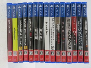 ジャンク●PS4　CERO Z ゲームソフトまとめ売り15本セット　プレイステーション4●871S-Z