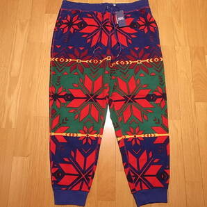 【送料無料 即決】POLO RALPH LAUREN FLEECE PANT SNOWFLAKE サイズXL 新品 ポロ フリースパンツ スノーフレーク 幾何学模様 ネイティブ柄