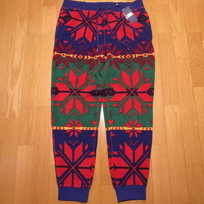 【送料無料 即決】POLO RALPH LAUREN FLEECE PANT SNOWFLAKE M 新品 ポロ ラルフ フリースパンツ スノーフレーク 幾何学模様 ネイティブ柄
