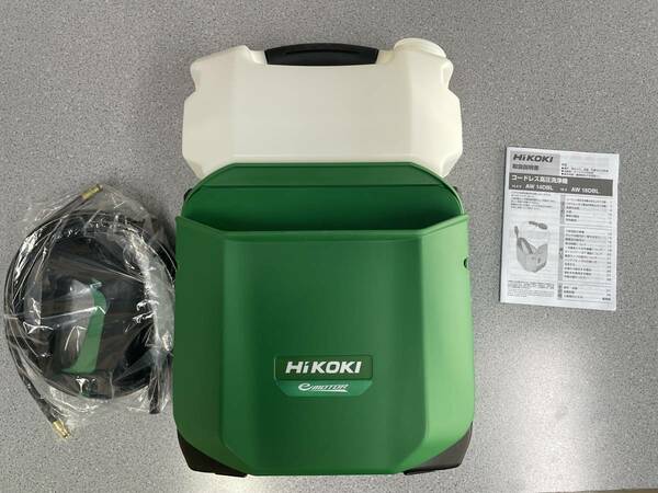 HiKOKI(ハイコーキ)18V コードレス高圧洗浄機 AW18DBL(NN)+バッテリーと充電器付　未使用品