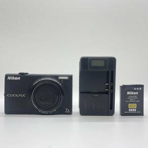 【簡易動作確認済】Nikon COOLPIX Style COOLPIX S6100 NOBLE BLACK　コンデジ　デジカメ　デジタルカメラ　シャッター&フラッシュ動作OK