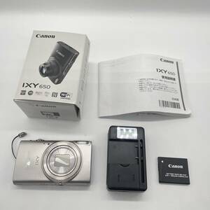 【簡易動作確認済】Canon IXY 650 SILVER　コンデジ　デジカメ　デジタルカメラ　シャッター&フラッシュ動作OK