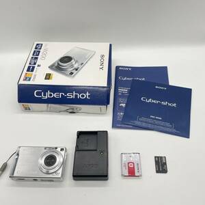 【簡易動作確認済】 SONY Cyber−Shot W DSC-W200 SILVER　コンデジ　デジカメ　デジタルカメラ　シャッター&フラッシュ動作OK