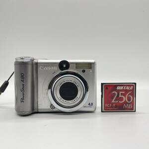 【簡易動作確認済・CFカード付】Canon Power Shot A80　コンデジ　デジカメ　デジタルカメラ　シャッター&フラッシュ動作OK