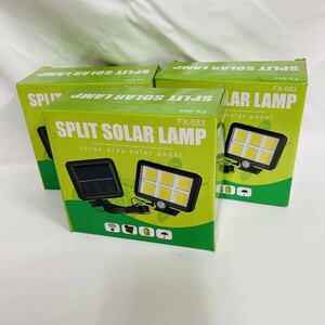 ost 災害対策 ソーラー式LEDライト SPLIT SOLAR LAMP ３個セット