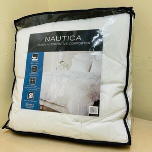 ost NAUTICA Nautica down navy blue four ta- single quilt 