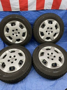 【室内管理 最安送料】TOYOTA トヨタ ホイールスタッドレスタイヤセット 205/65R15 PIREE ICECINTROL [24]